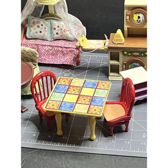 Vintage Fisher Price Loving Family Doll House Furniture Lot Bundle - Picture 15 of 16